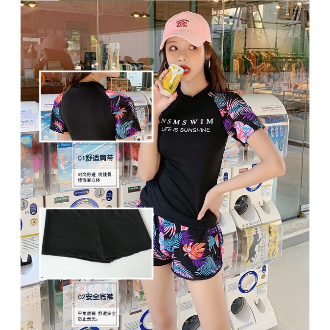 Bộ bơi 2 mảnh nữ dáng thể thao họa tiết độc đáo 2020 | BigBuy360 - bigbuy360.vn