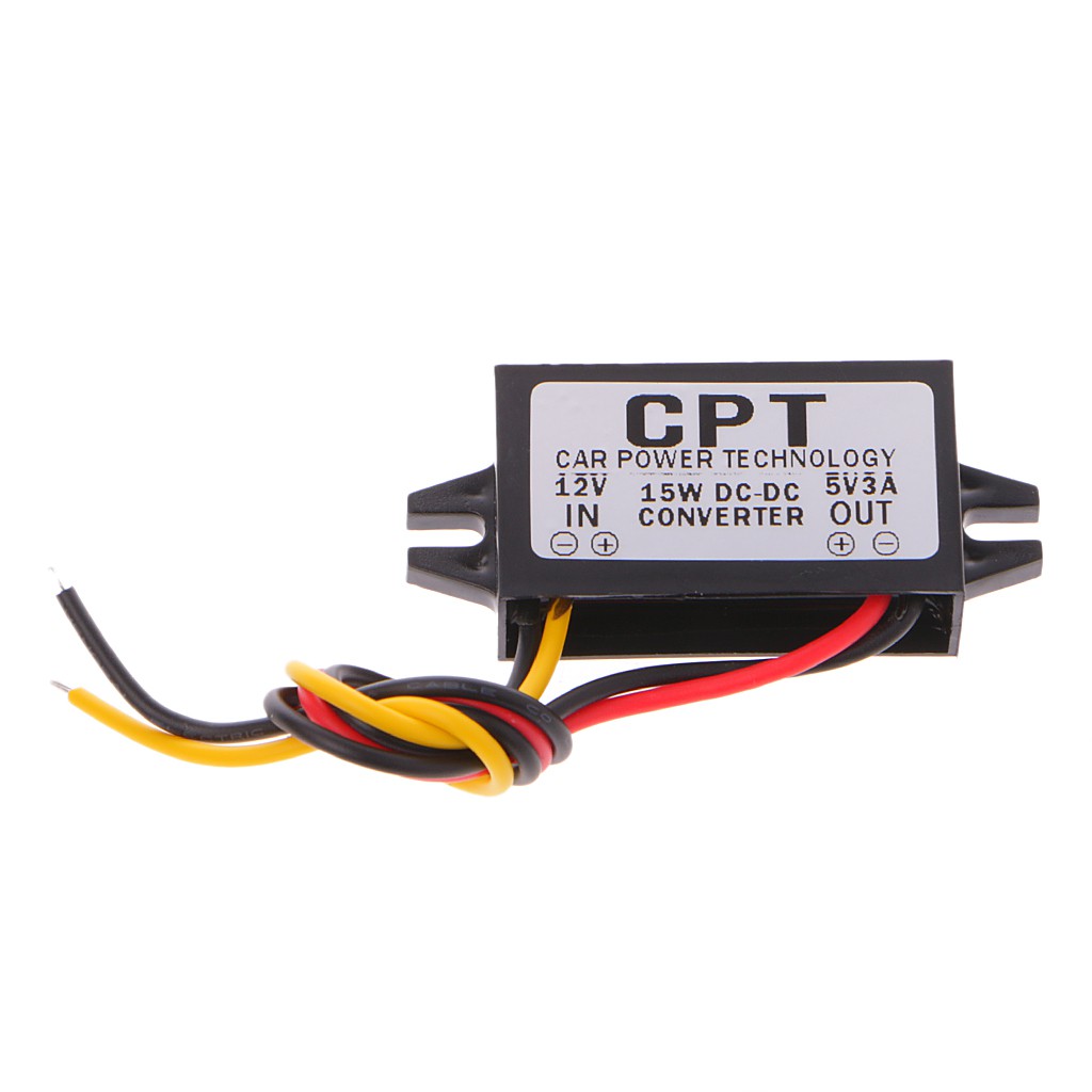 Mô-đun cấp nguồn chuyển đổi DC / DC &amp; 12V sang 5V màn hình LED cho xe hơi