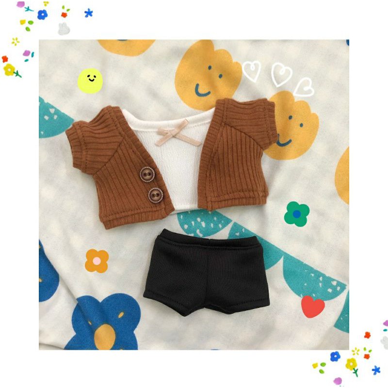 | outfit doll | set áo cardigan dành cho búp bê