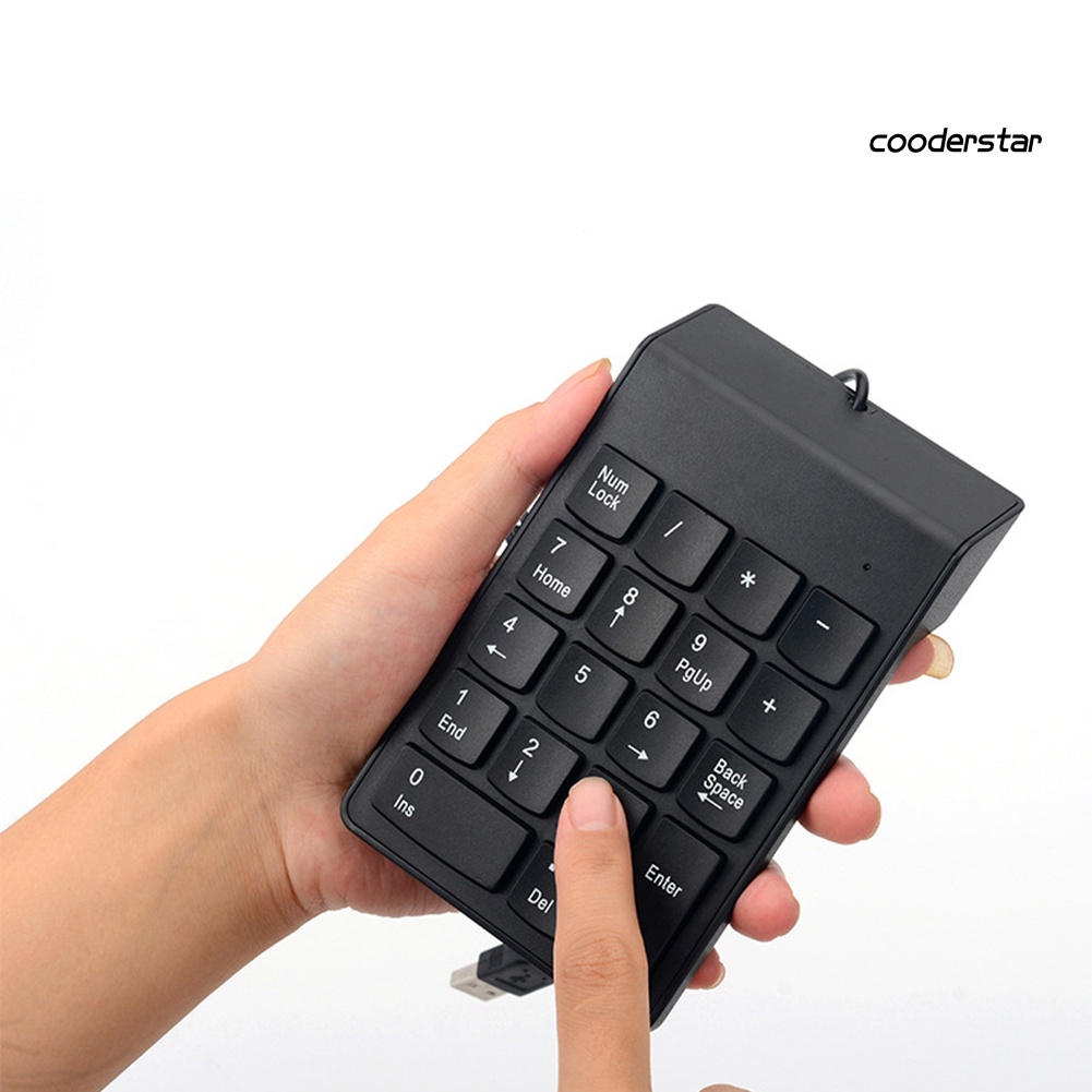 Bàn phím số mini 18 phím có dây cho máy tính laptop