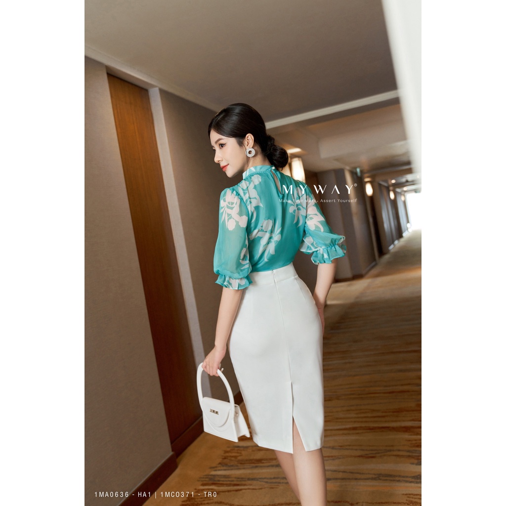 Chân Váy Nữ Bút Chì MY WAY Đính Hoa Sang Trọng 1MCO371