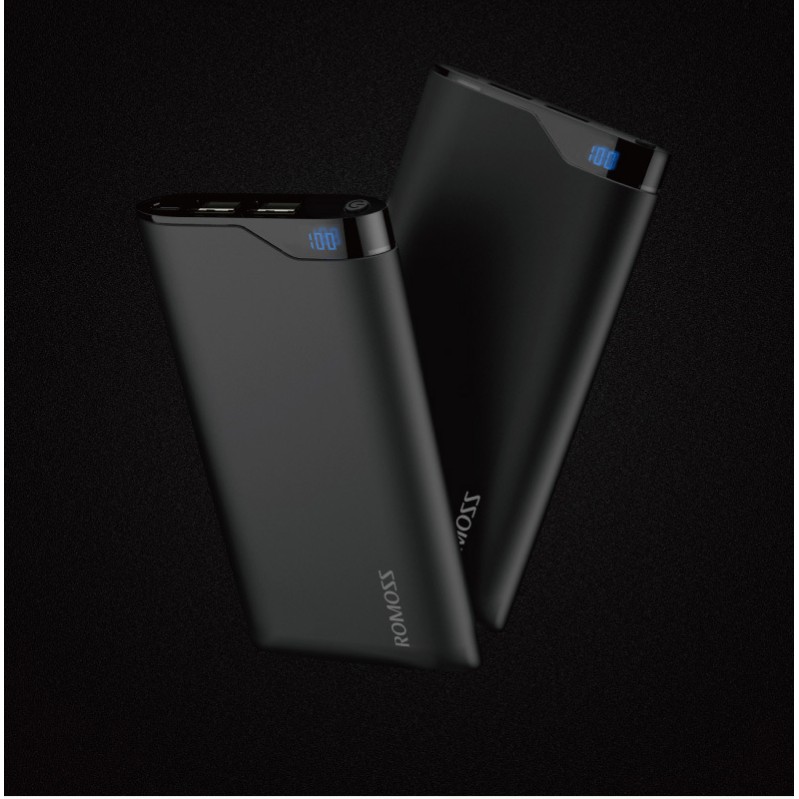 Pin sạc dự phòng Romoss NEON Ne10 10000mAh polymer siêu mỏng màn hình led báo dung lượng