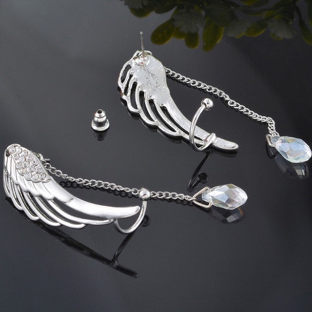 Khuyên Tai bông tai Thiên Không Thành Hình Đôi Cánh Thiên thần cosplay thời trang nữ