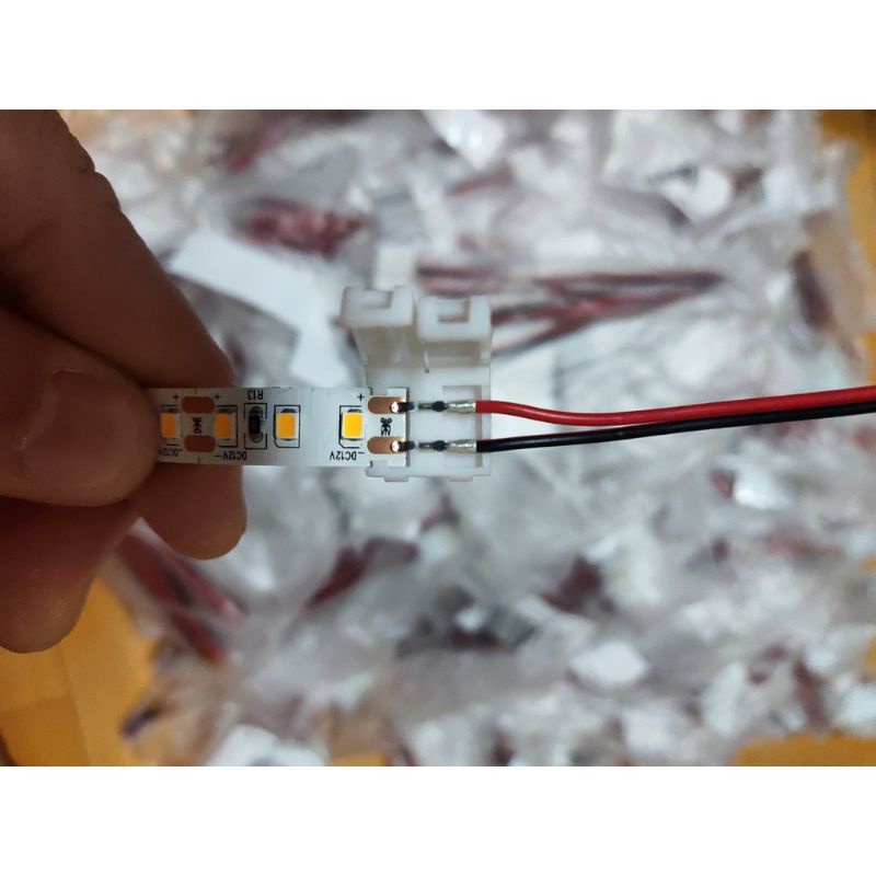 Đầu Kẹp dây led -đầu nối dây led bản 8mm không cần hàn