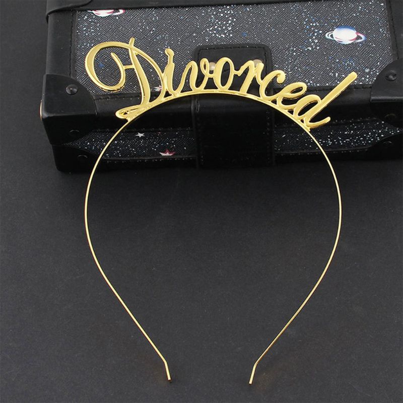 Flgo Băng Đô Kim Loại Mỏng In Chữ Vui Nhộn Trang Trí Tiệc Cho Nữ