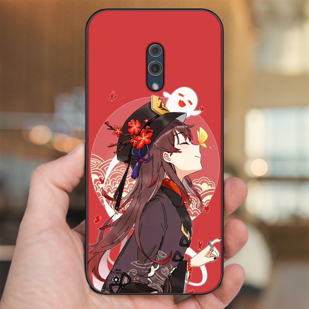 Ốp lưng Oppo K3 viền đen in hình Hutao Genshin Impact