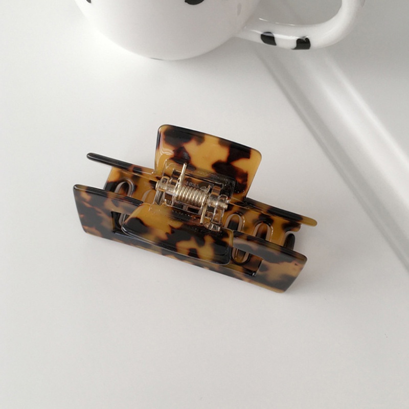 Kẹp Tóc Càng Cua Hình Chữ Nhật Khoét Lỗ Rỗng Phong Cách Hàn Quốc Cho Rùa / Chuối Po