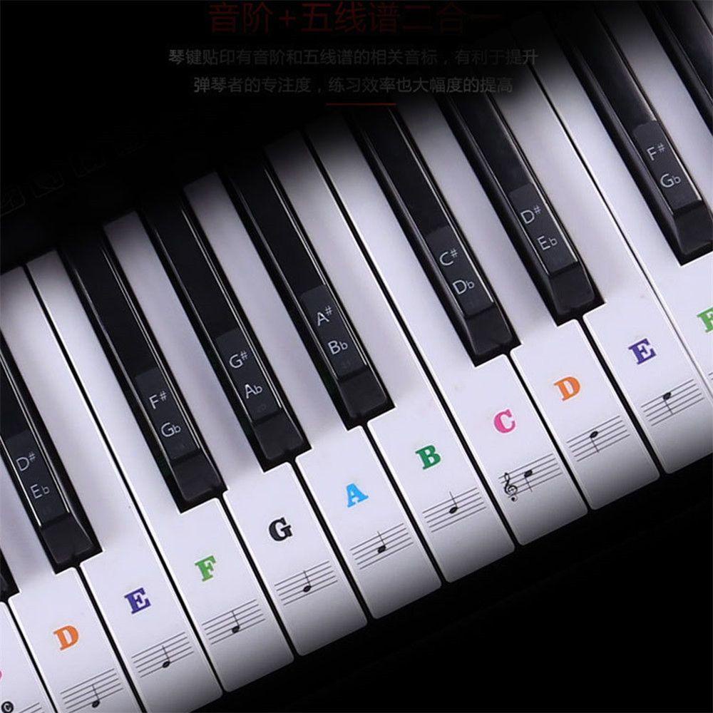 Sticker Dán Bàn Phím Đàn Piano Bền Bỉ