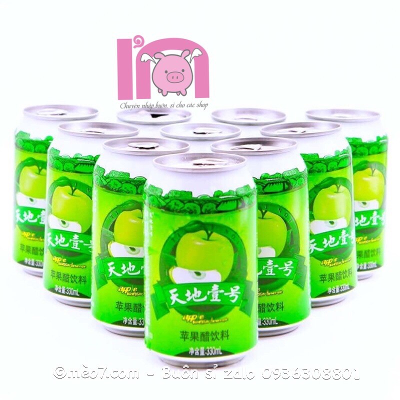 ivn159 Nước Táo Lên Men Tian Di No 1 - 330ml nước uống giấm táo giảm cân tốt cho sức khoẻ thiên địa nhất hạo có tem nhãn