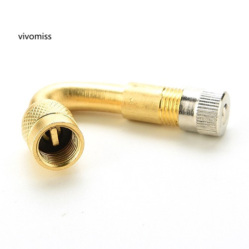Van nối bơm lốp xe cong góc 45 độ dành cho xe hơi/xe mô tô/xe đạp