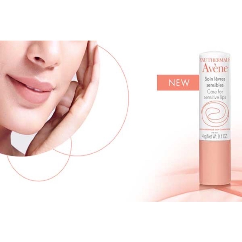 💄 RẺ VÔ ĐỊCH💋Son dưỡng Avene Care For Sensitive Lips 4gr làm mềm môi chuẩn chính hãng