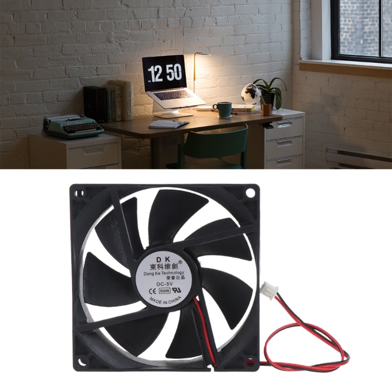 Quạt Tản Nhiệt Kép 9025 5V 12V 24V 90mm XH2 54 2Pin Cho CPU Máy Tính 90x90x