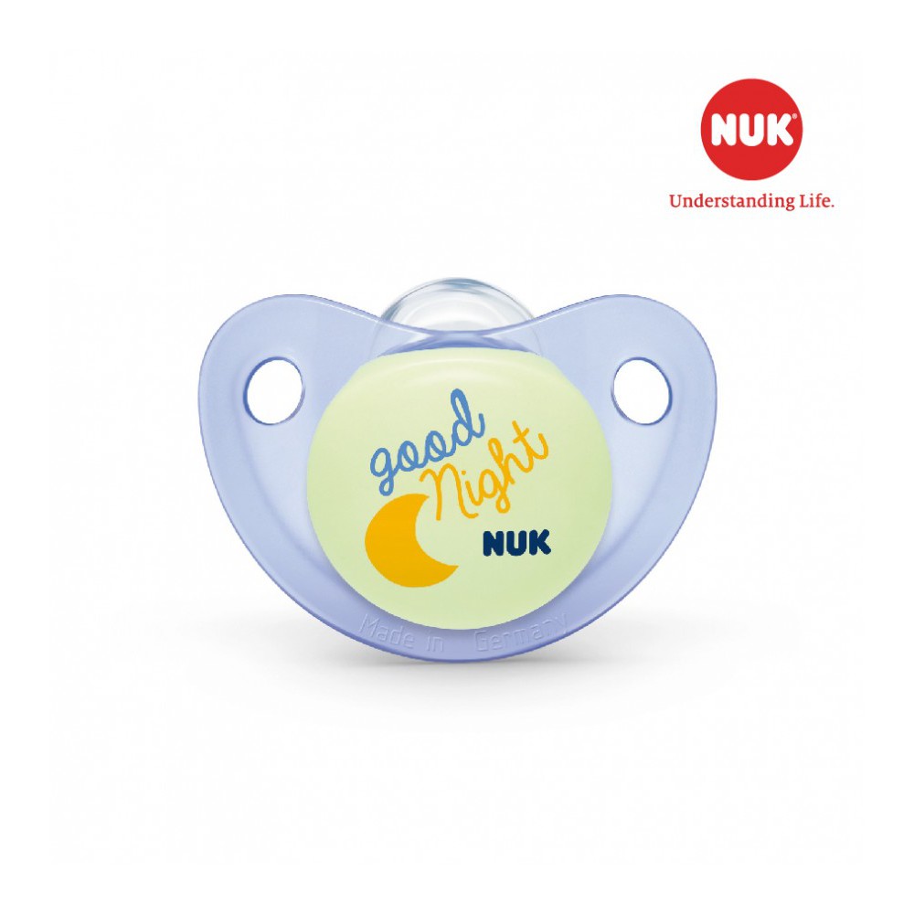 Bộ 2 Ti Giả NUK Silicone Classic 0-6m Và 6-18mm mẫu bé gái