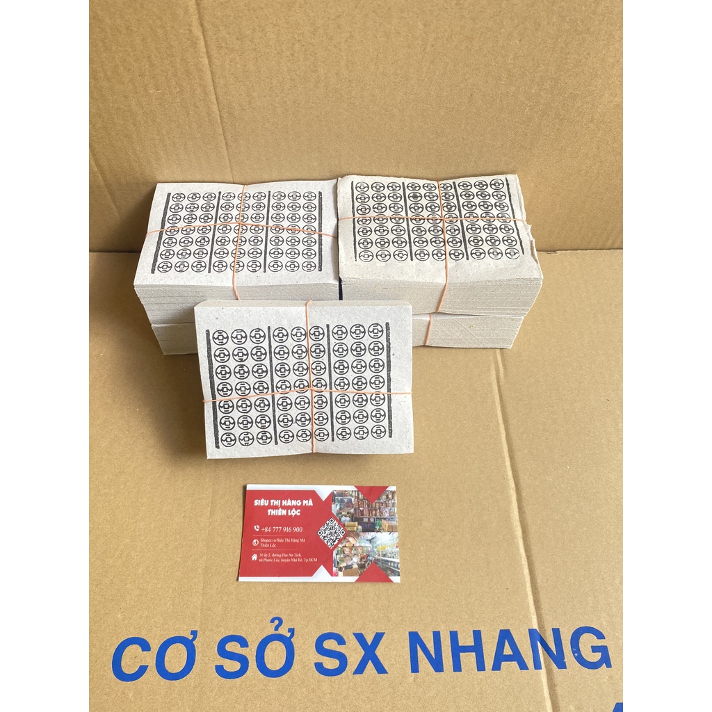 Giấy Tiền Trắng Cao Cấp Hàng Mã Đồ Thờ Cúng Thiên Lộc - Bó 10 Xấp