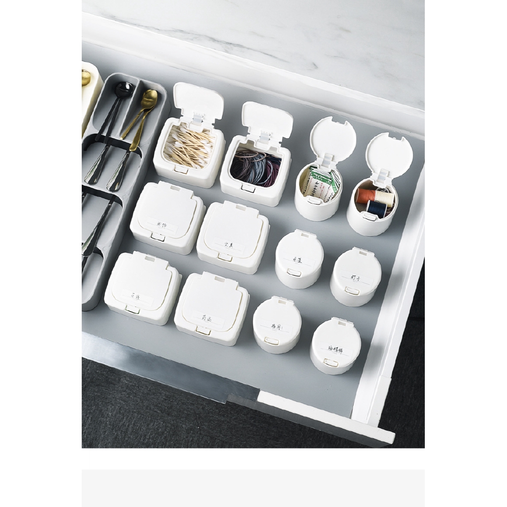 Simple and convenient storage box with pop-up lid F505