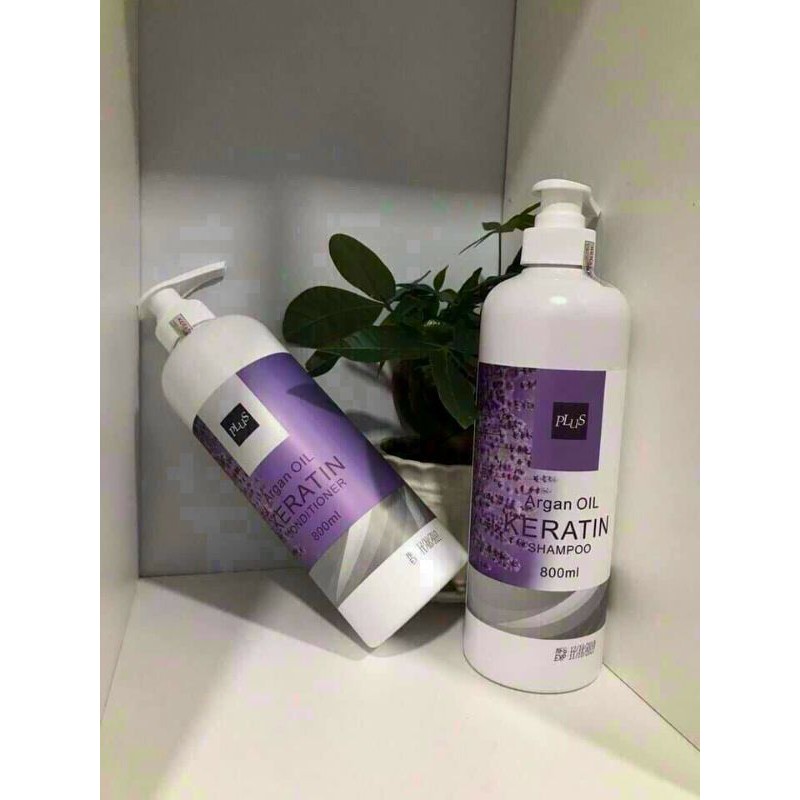 Dầu Gội Xả ARGAN OIL KERATIN PLUS LAVENDER Hàn Quốc