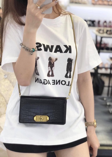 Túi Khoá Xoay Vân răn size 19cm loại đẹp kèm ảnh thật