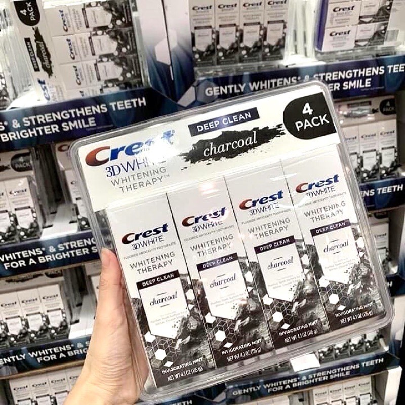 KEM ĐÁNH RĂNG CREST CHARCOAL THAN HOẠT TÍNH USA