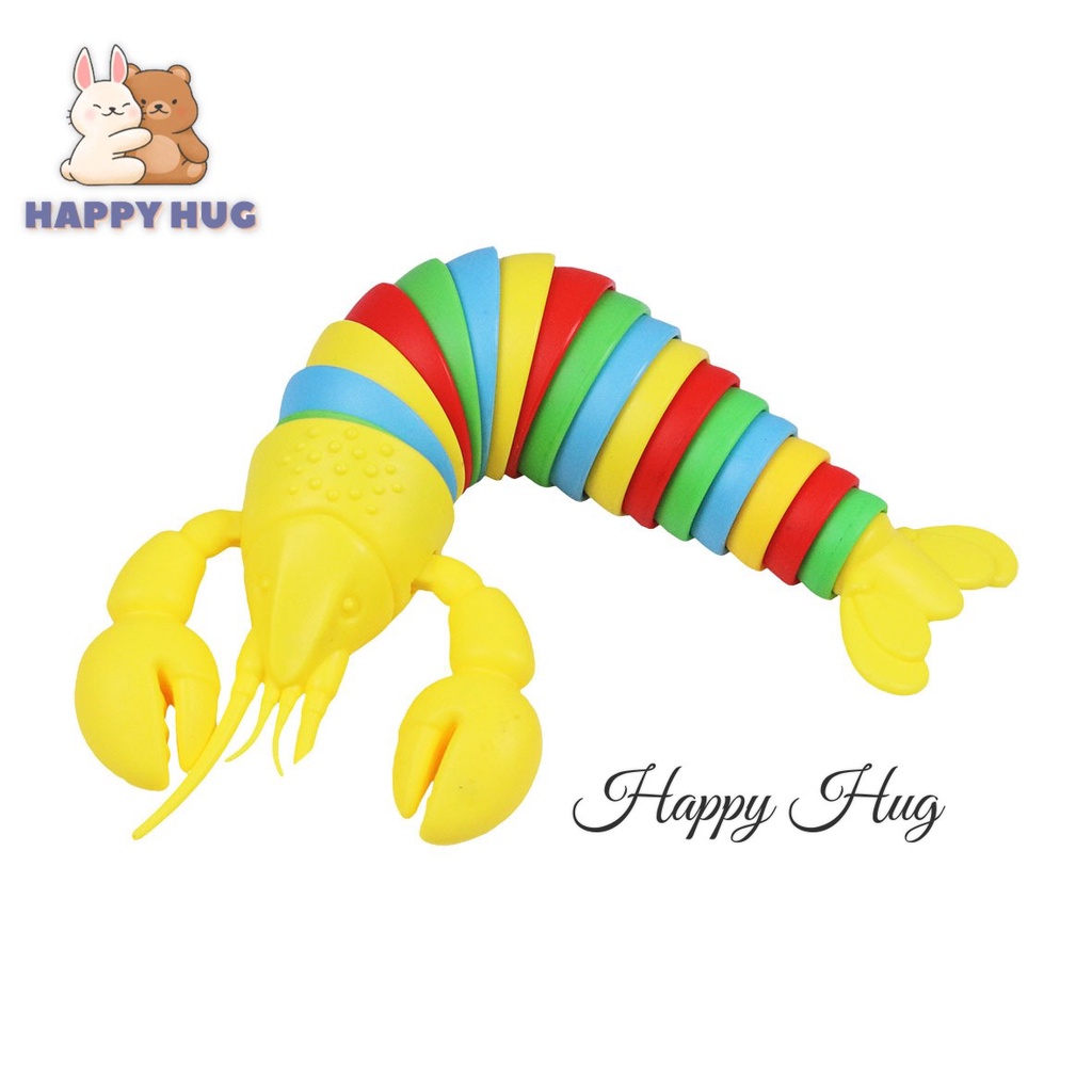Đồ chơi xả stress, đồ chơi giảm căng thẳng hình con tôm vui nhộn dành cho cả người lớn và trẻ em - Happy Hug