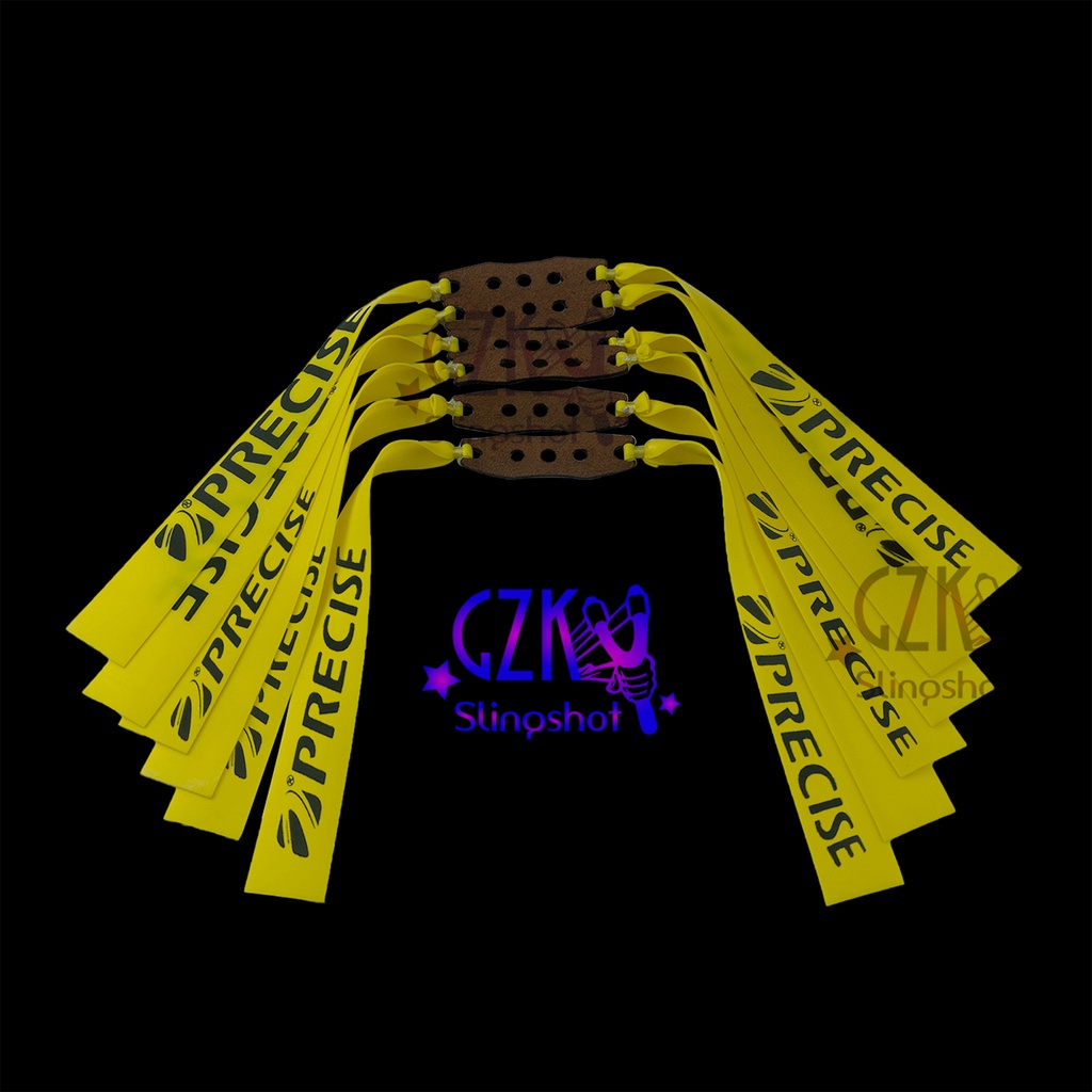 Combo 5 Dây Ná chính hãng Precise cao cấp, dây ná màu vàng cột sẵn độ dày 0.7mm siêu bền , độ chích xác cao