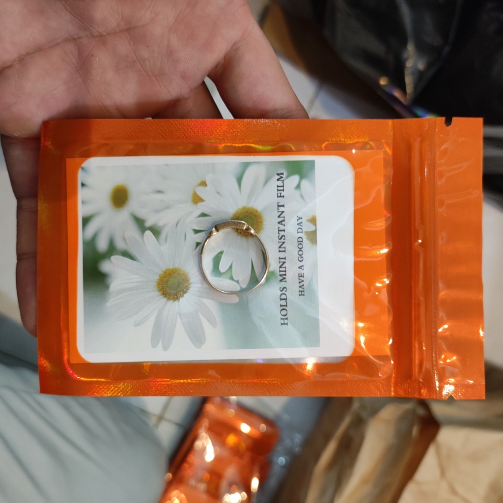 Xấp 10-20 túi zip Hologram Cam, túi bóng nhiều size