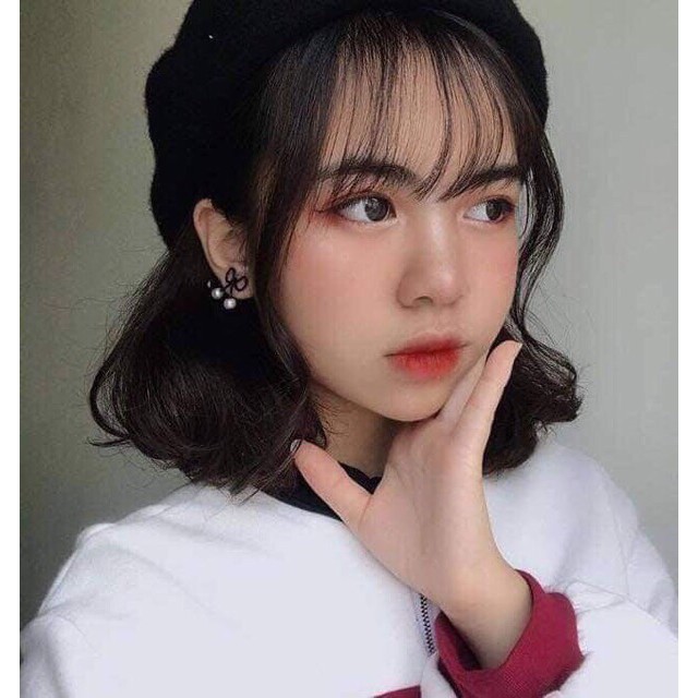 Bông tai nơ ngọc Hàn Quốc ( hợp kim không rỉ )