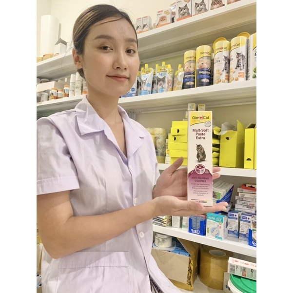 GEL TIÊU BÚI LÔNG GIMCAT MALT-SOFT PASTE EXTRA 200G CHO MÈO, THÚC ĐẨY BÀI TIẾT BÚI LÔNG GIÁ RẺ