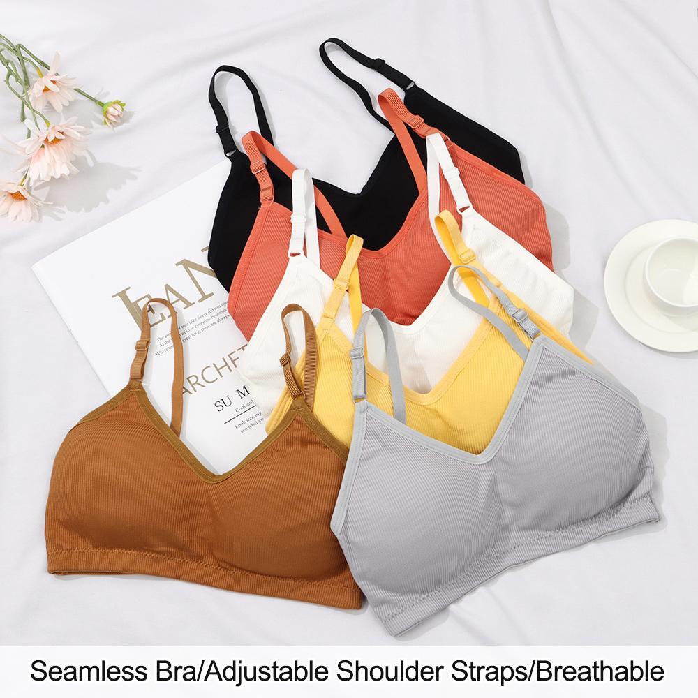 Osier1 Áo Ngực Không Đường May Cỡ Lớn Thoáng Khí Có Dây Điều Chỉnh Cho Nữ Mặc Ngủ