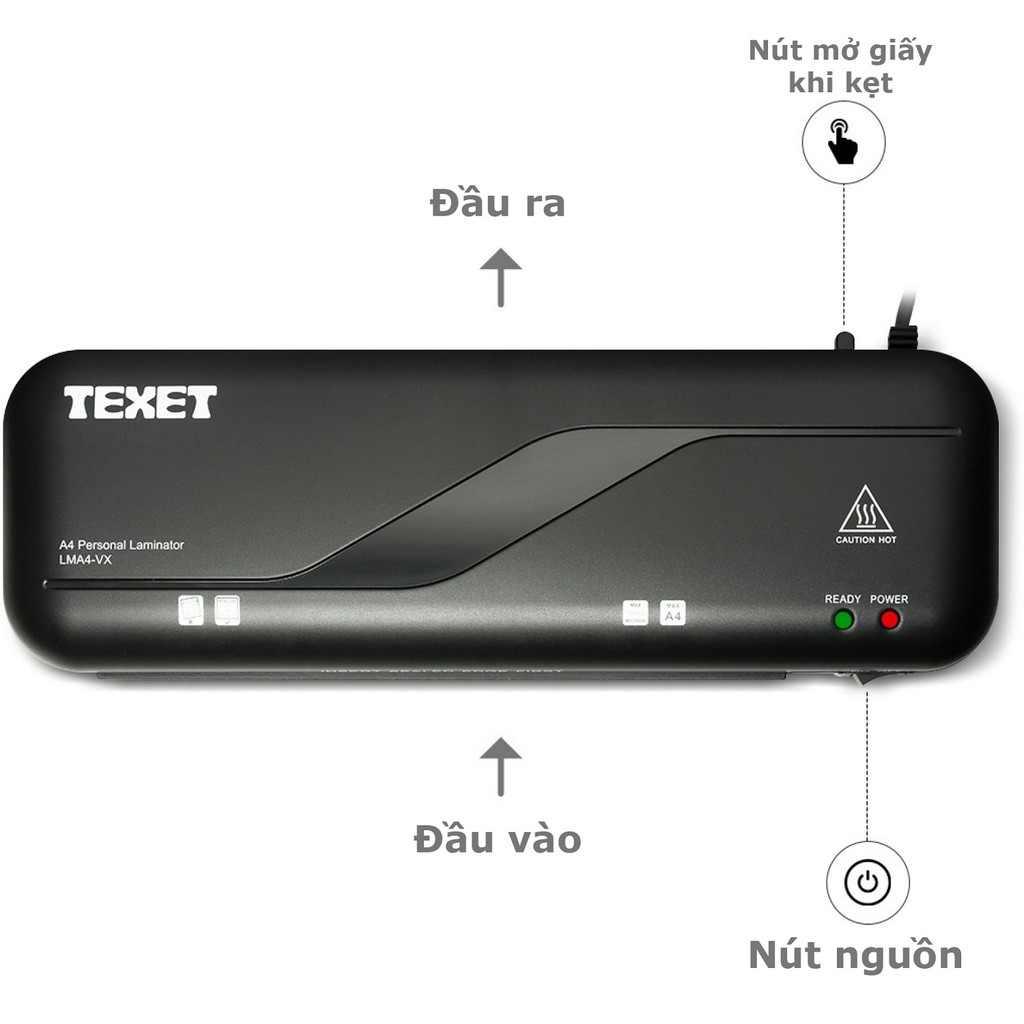 Máy ép nhựa tự động A4 Texet LMA4-V