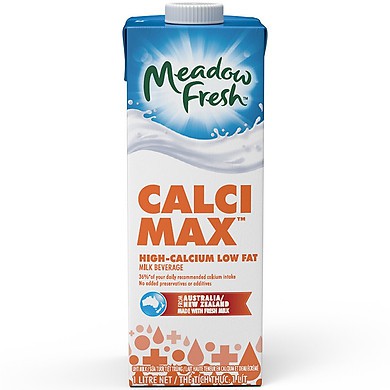 Thùng 12 Hộp 1L Sữa Tươi Tiệt Trùng Calci Max Meadow Fresh
