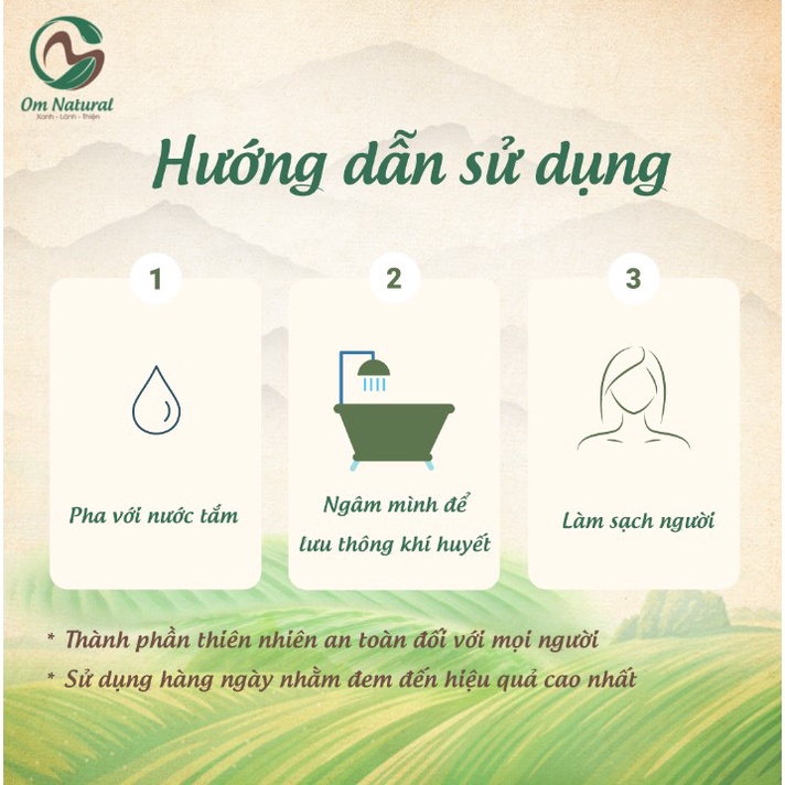 Nước Tắm Mùi Già Dao đỏ Hương A Om Natural 350ml