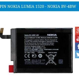 Pin nokia lumia 1520 BV-4BW xịn bảo hành 6 tháng