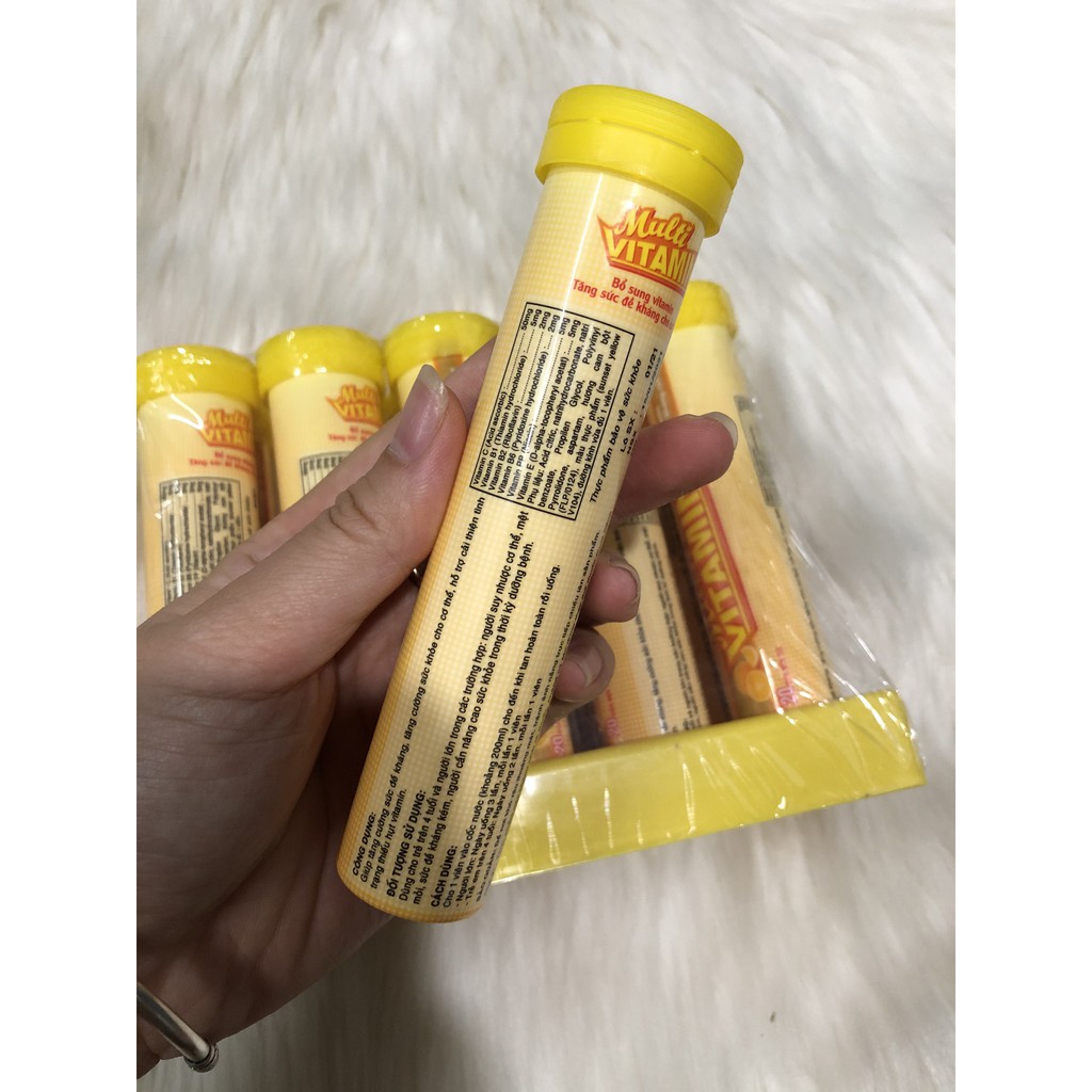 COMBO 10 tuýp x 20 viên sủi MULTI VITAMIN - Bổ sung vitamin - Tăng sức đề kháng cho cơ thể