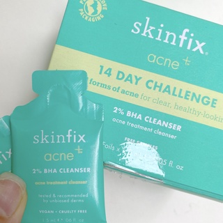 Sample 1.5ml - sữa rửa mặt skinfix acne+ 2% bha + azelaic acid + niacinamide + aha cleanser
