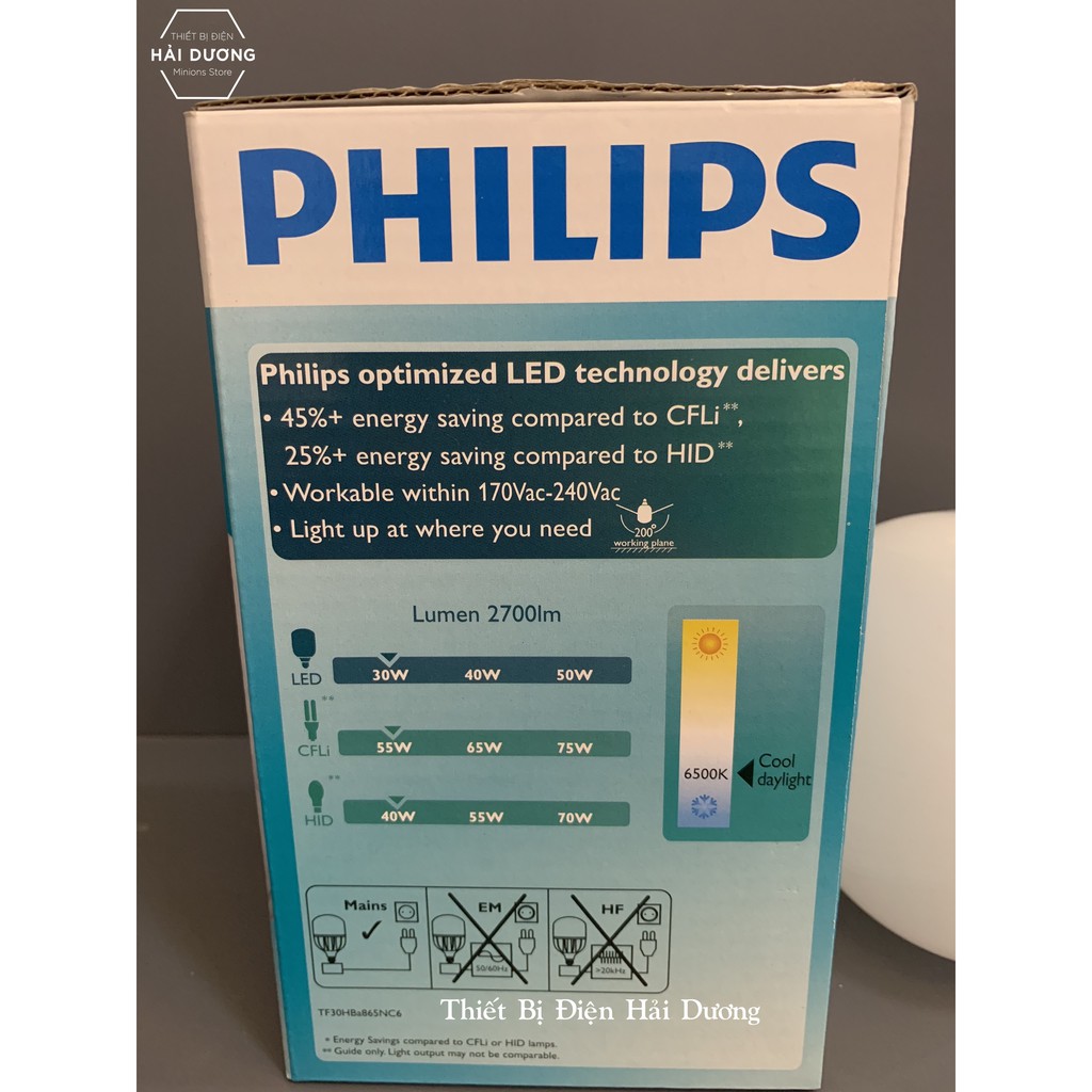 Bóng đèn Philips 30w LED TForce core HB - Đèn Led trụ chính hãng Philips