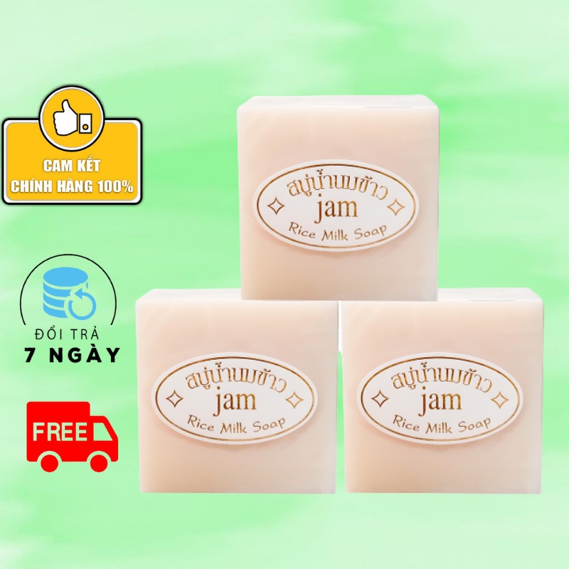 Xà Phòng Cám Gạo Tắm Trắng Thái Lan JAM RICE MILK SOAP 65gr