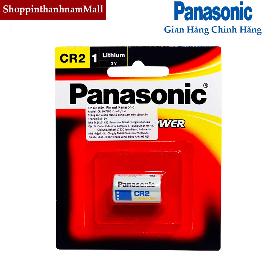 Pin CR2 Panasonic lithium 3V vỉ 1 viên chính hãng thay máy đo khoảng cách