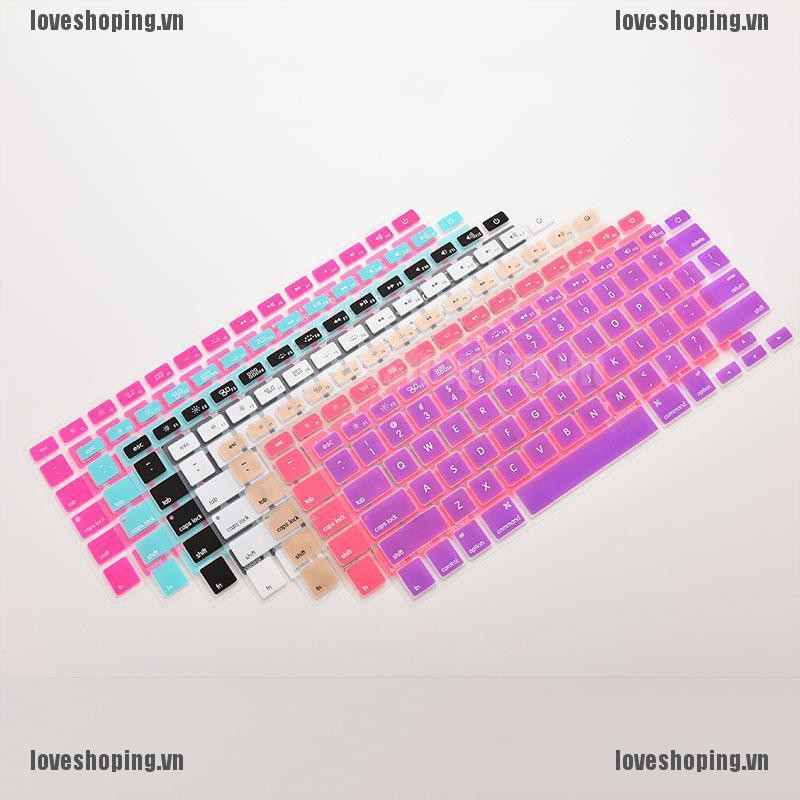 [Love] Silicone Keyboard Skin Cover Case for Macbook Air Pro 13" 15" 17" Inch [VN]