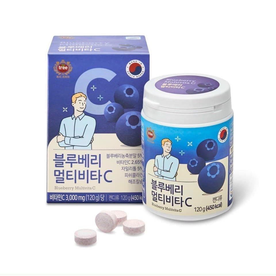 KẸO NGẬM VITAMIN C HÀN QUỐC THƠM NGON HƠN BỔ DƯỠNG HƠN HỘP 120g ĐỦ 4 VỊ