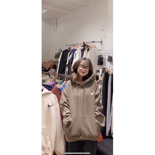  Áo hoodie nỉ bông dáng rộng