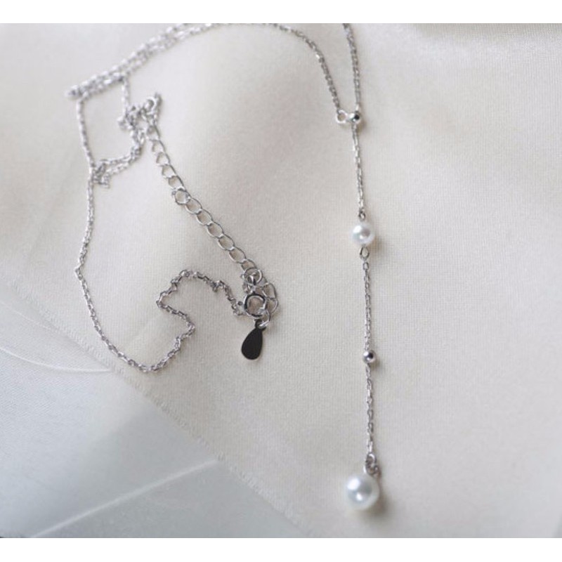 Dây Chuyền Nữ Kiểu Chữ Y Bạc 925 Cao Cấp S595