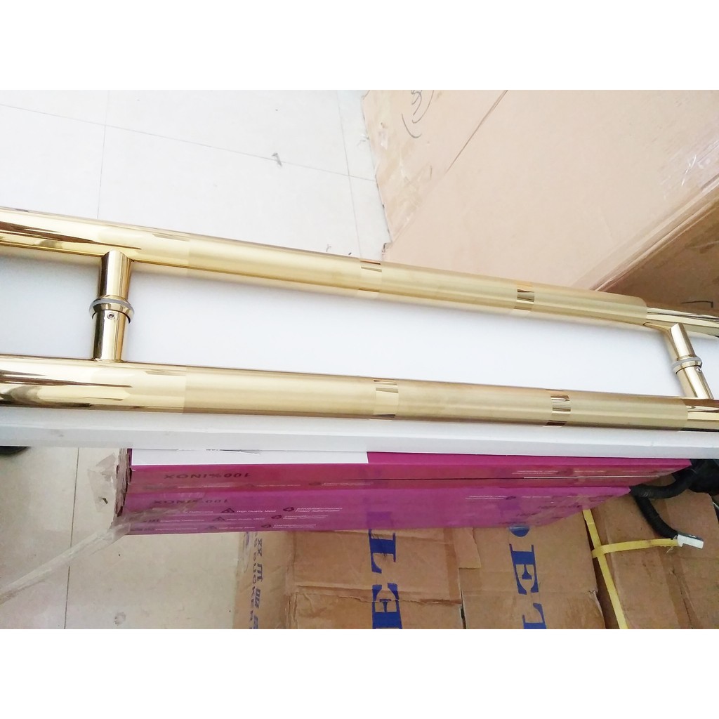 TAY KÉO CỬA MÀU VÀNG GIÁ RẺ DÀI 80CM VÀ 60CM