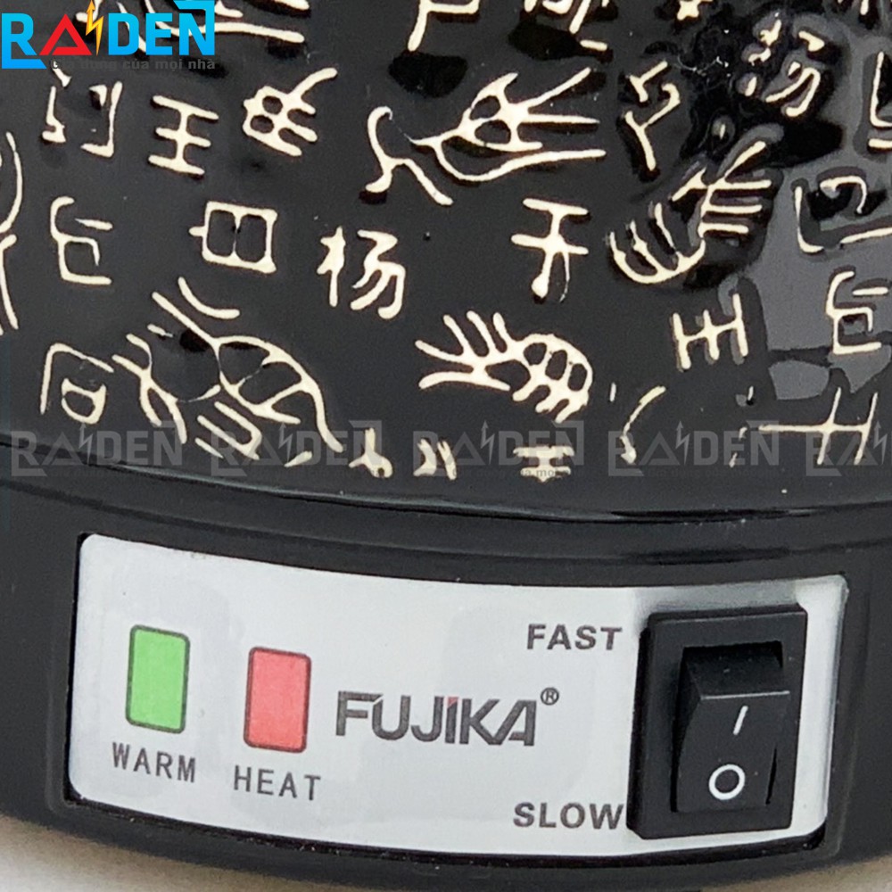 Siêu sắc thuốc tự động 3L Fujika FJ-K33 K5 thân bằng gốm phủ men, đầu đốt chống bám dính dễ vệ sinh