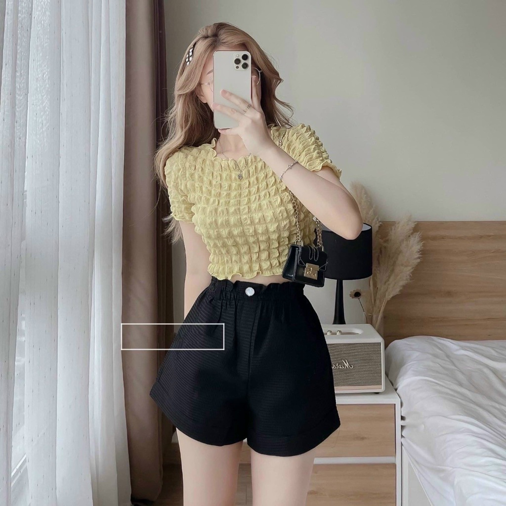 QUẦN SOOC PHỒNG CHẤT XỐP SIÊU ĐẸP, QUẦN SHORT ĐÙI XỐP ỐNG RỘNG