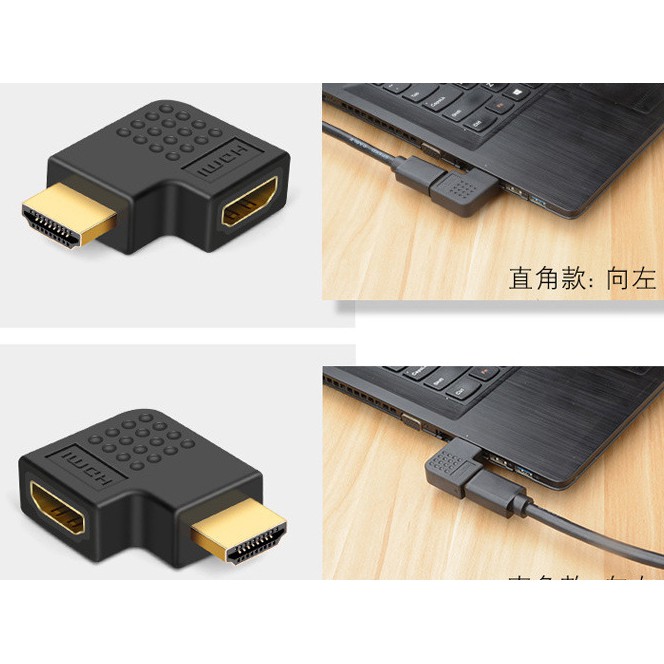 Jack Nối HDMI Quay 90 Độ Loại Dẹt