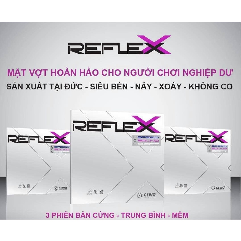 Mặt vợt bóng bàn lót bọt khí Gewo Reflex
