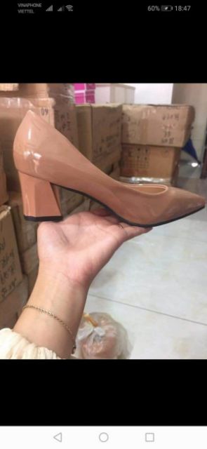 Giầy oso đề vuông cao 5cm | BigBuy360 - bigbuy360.vn