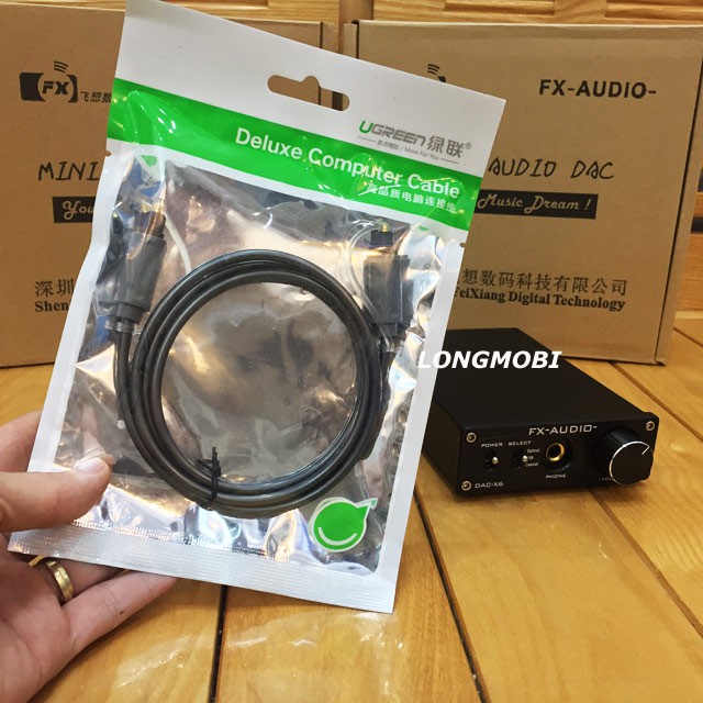 FX AUDIO SQ5 BỘ GIẢI MÃ NHẠC 24BIT - TẶNG OPTICAL UGREEN 300K