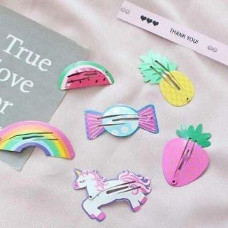 Kẹp tóc hình hoa quả cho bé gái