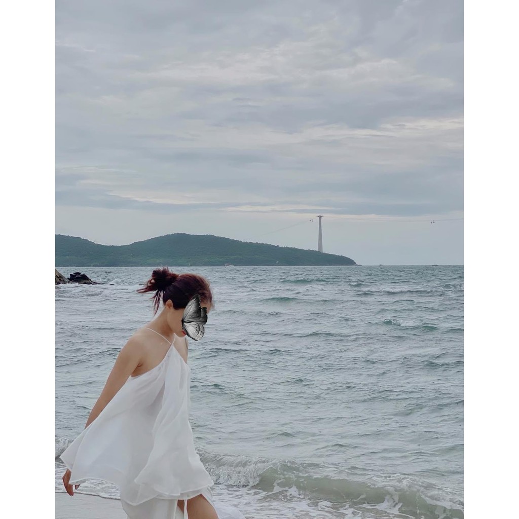 Đầm yếm tiểu thư (có cận vải)